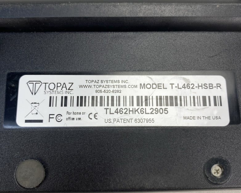 Topaz Systems T-L462-HSB-R LCD USB Signature Pad Terminal - No Stylus