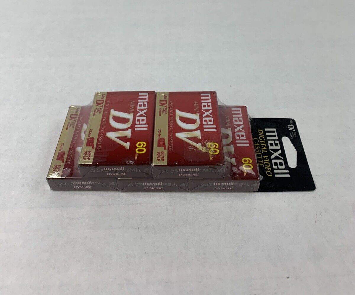 5-Pack Maxwell DVM60SE Digital Video Cassette