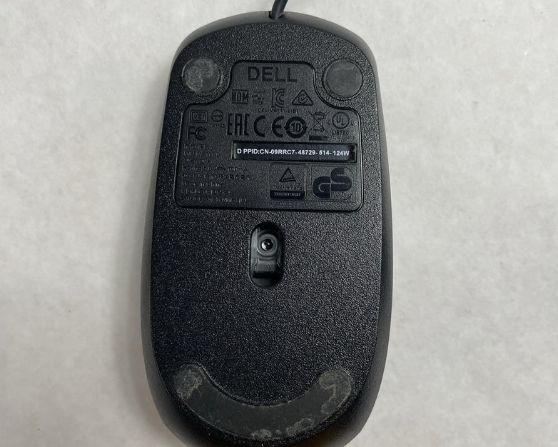 Dell USB Wired Scroll Wheel Optical Black Mouse MS111-P Lot of 5