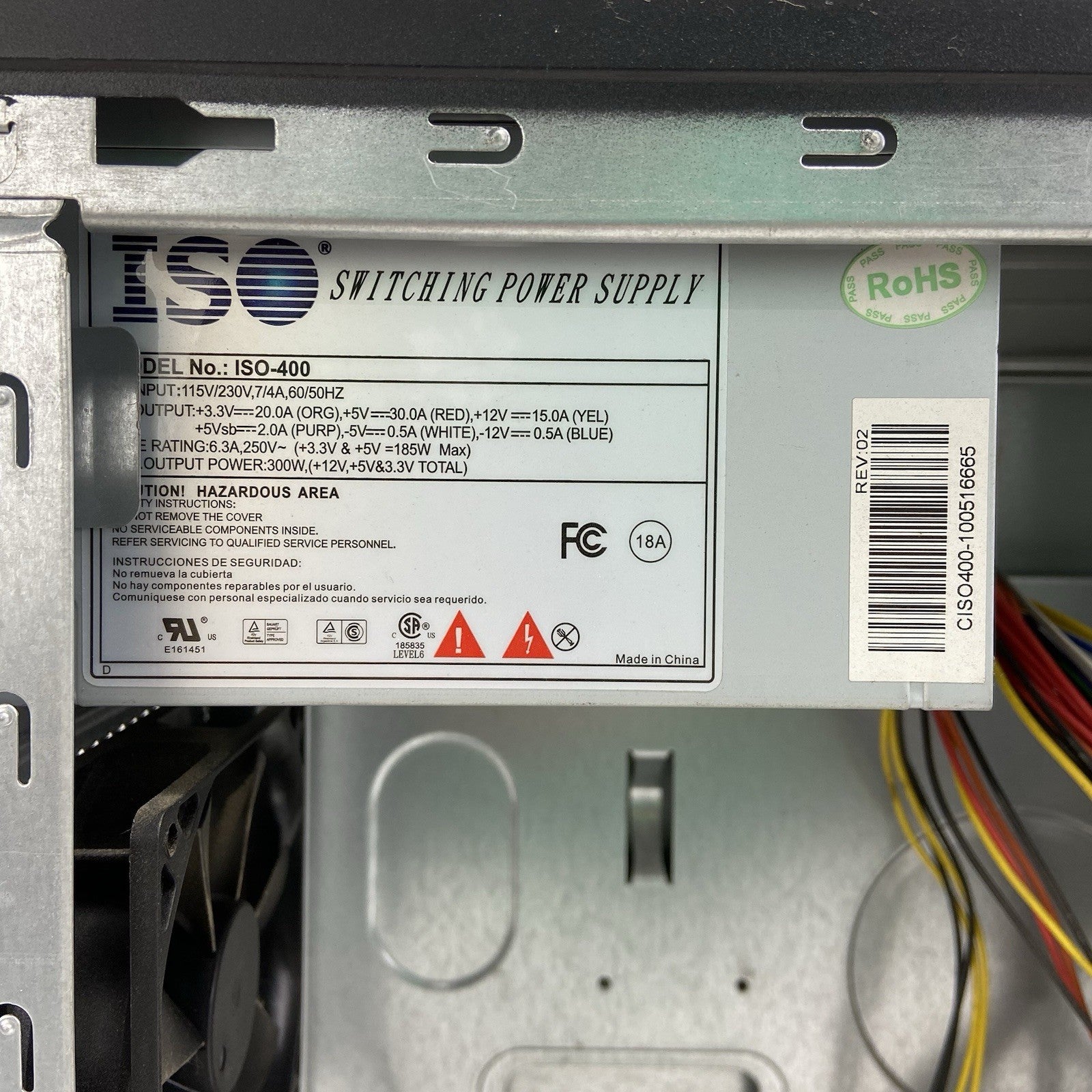 Codegen C6209-CA-38C Mid Tower Computer Case ISO ATX 400W Power Supply9