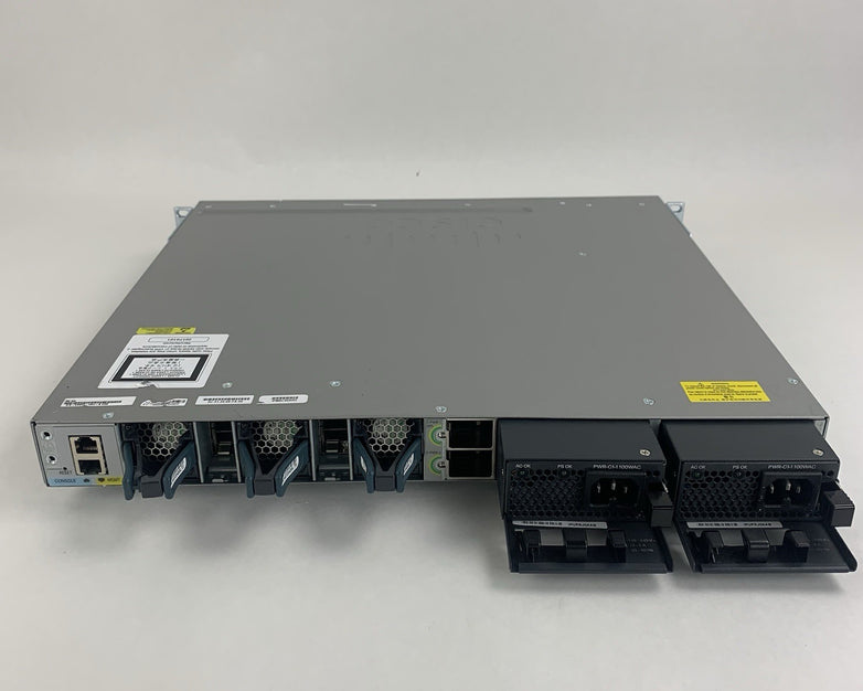 Cisco Catalyst WS-C3850-48U-S V06 48 Port Switch Tested w/C3850-NM-2-10G 2x PSUs