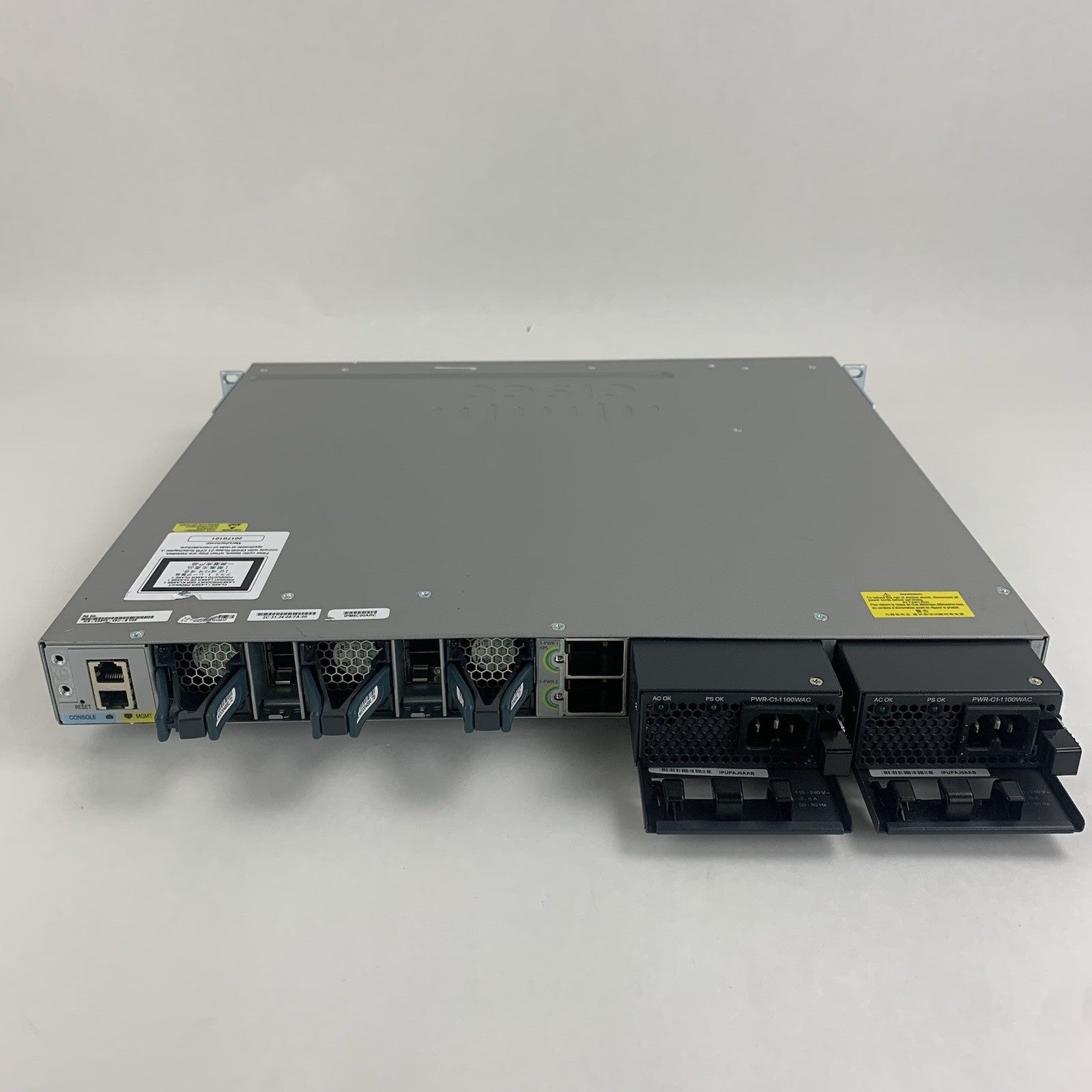 Cisco Catalyst WS-C3850-48U-S V06 48 Port Switch Tested w/C3850-NM-2-10G 2x PSUs6