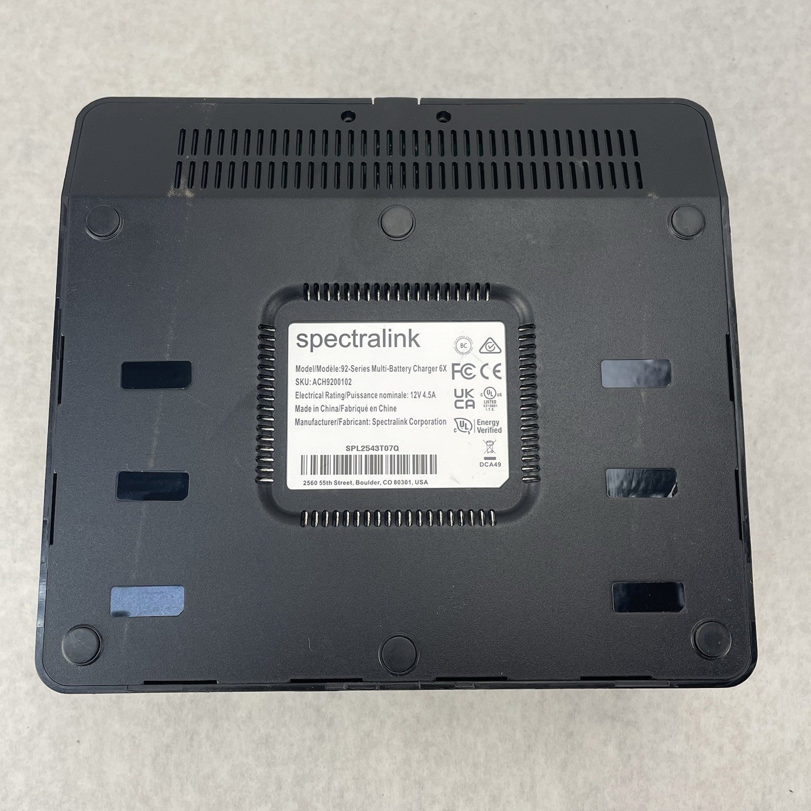 Spectralink Charger 6-slot MultiLader 92 series ACH9200105 Power Tested3
