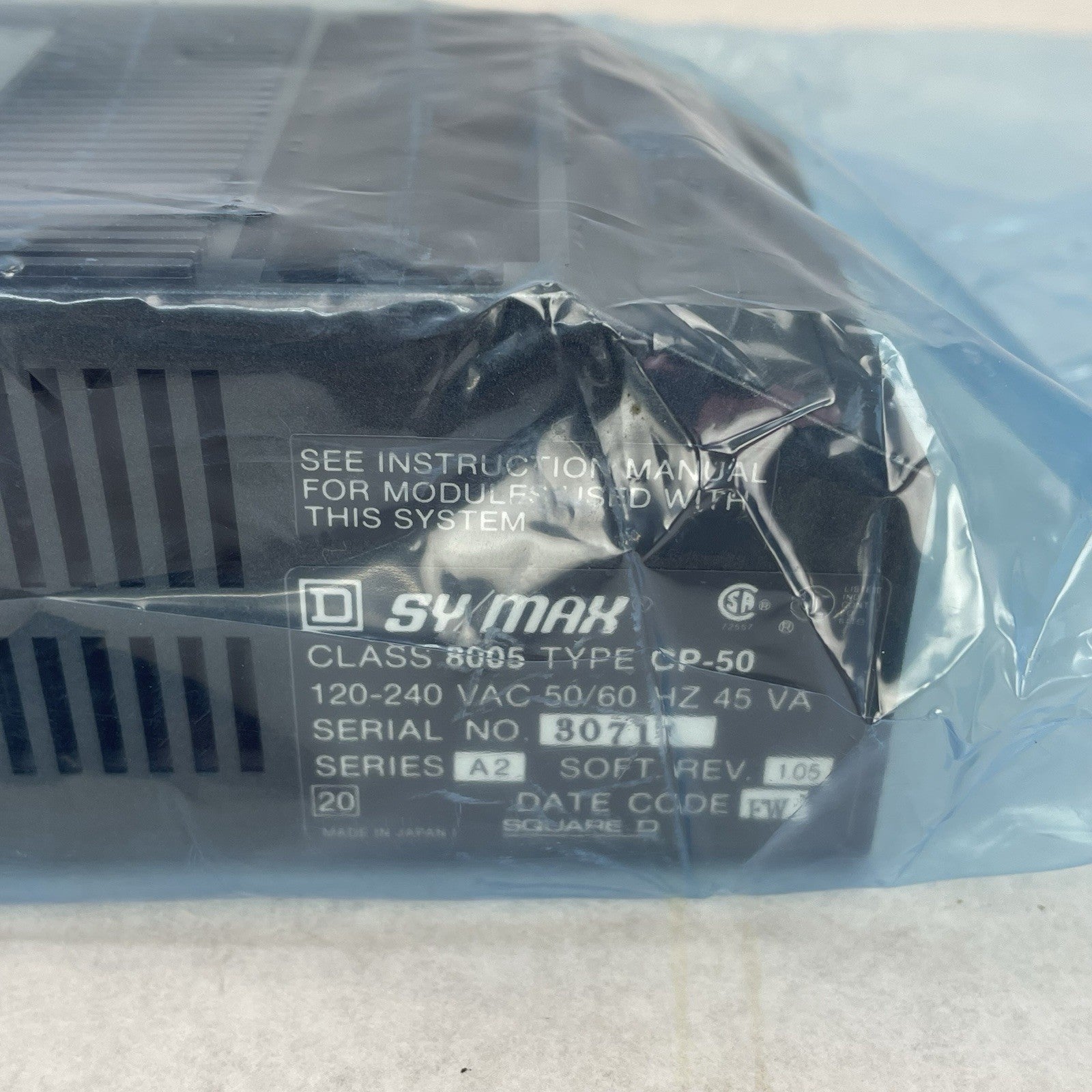 Square D 8005 CP-50 SY/MAX Model 50 Programmable Controller RT-108 Relay Module2