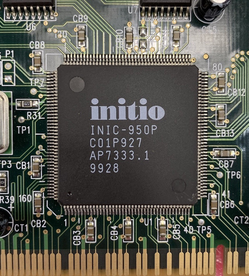 Initio INIC-950P PCI Ultra Wide SCSI Controller Card