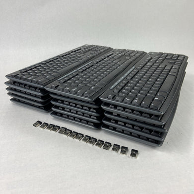 Lot of 15 Logitech K270 Wireless Keyboards  - Dongles Included -  Needs Pairing
