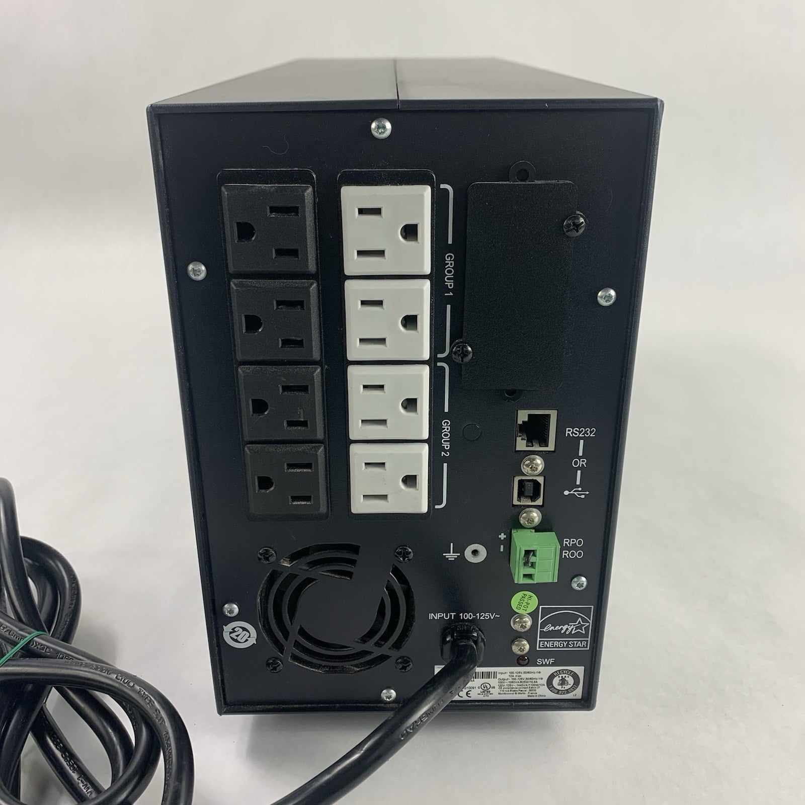 Eaton 5P1500 120V Tower UPS Battery Back Up 1440 VA 11100W Tested No Batteries3