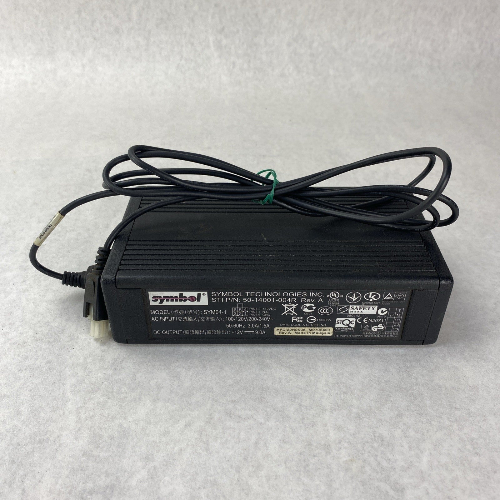 Symbol Motorola SAC9000-4000R 4 Bay Battery Charger w/ Power Supply9