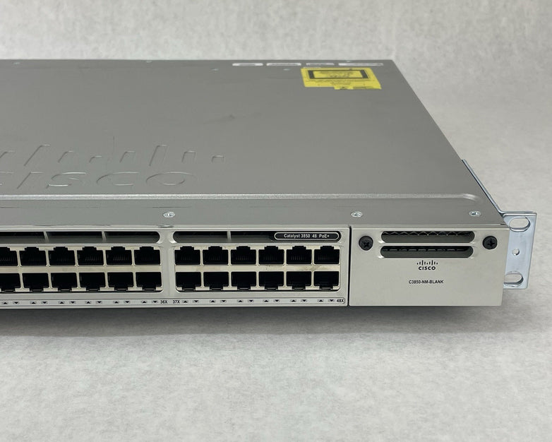 Cisco Catalyst WS-C3850-48P-S V07 48-Port Gigabit PoE+ - Tested