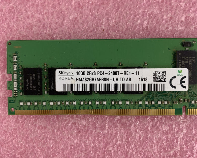 SK Hynix HMA82GR7AFR8N-UH 16 GB 2RX8 DDR4 PC4 2400T PC4-19200 Server Memory Ram