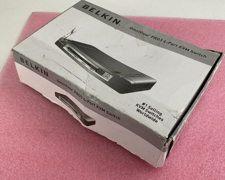 Belkin F1DA104Z OmniView Pro3 4-port KVM Switch