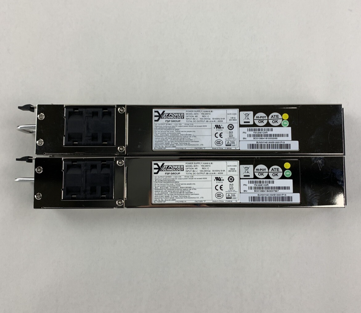 3Y Power Technology YM-2451C A07R 450W Supply Tested Lot of 2