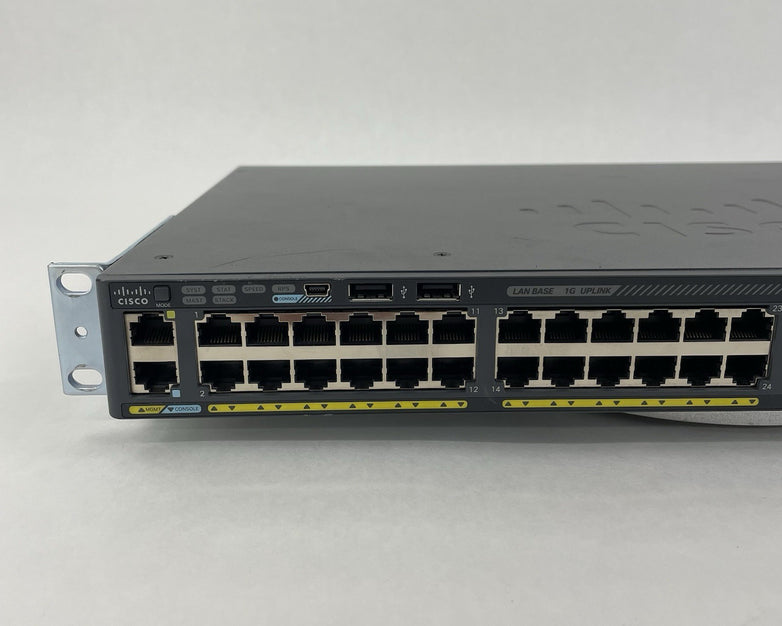 Cisco Catalyst WS-C2960X-48TS-L 48 Port Gigabit Switch V03 - Tested