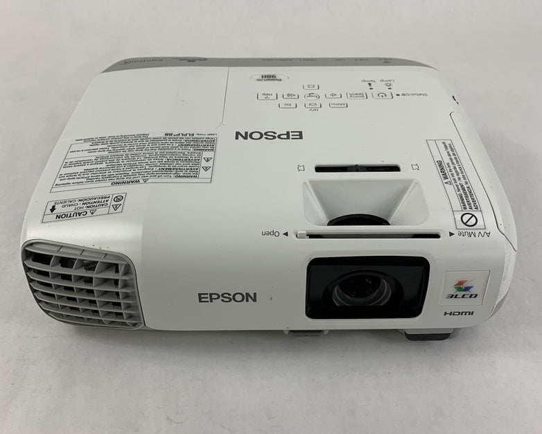 Epson PowerLite 98H H687A LCD Lamp Projector 2964 Lamp Hours - No Remote