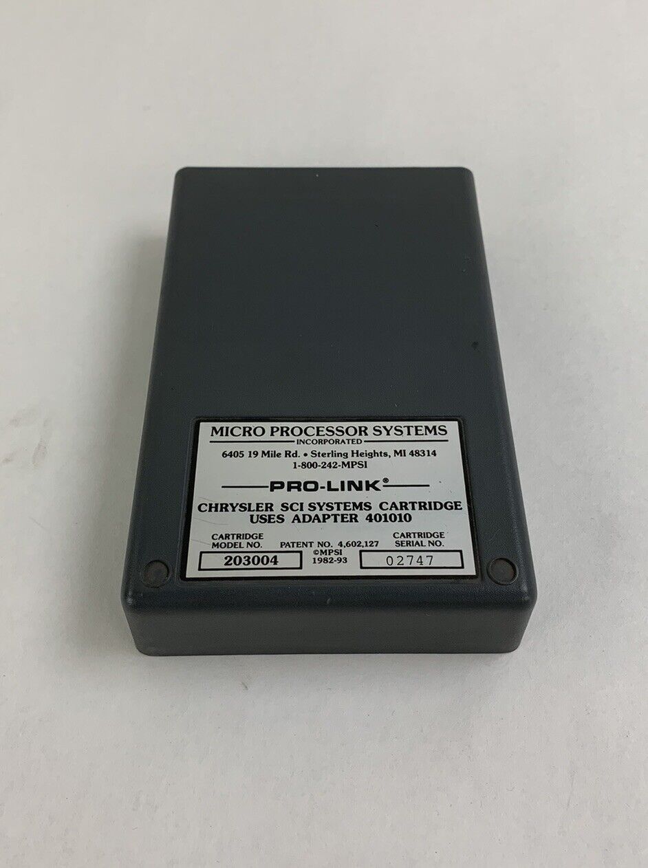 MPSI Pro-Link 9000 Chrysler SCI Systems Cartridge 203004