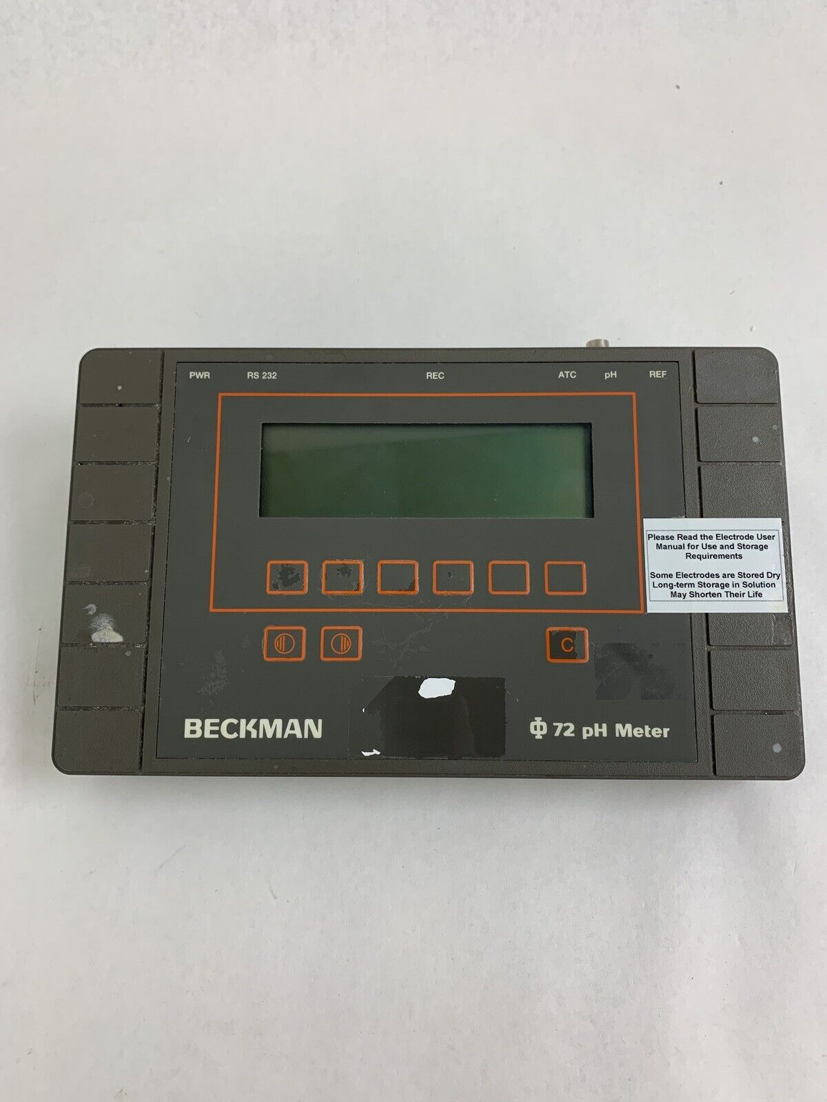 Beckman PHI 72 PH Meter 123144 12VDC 0.3 Amp