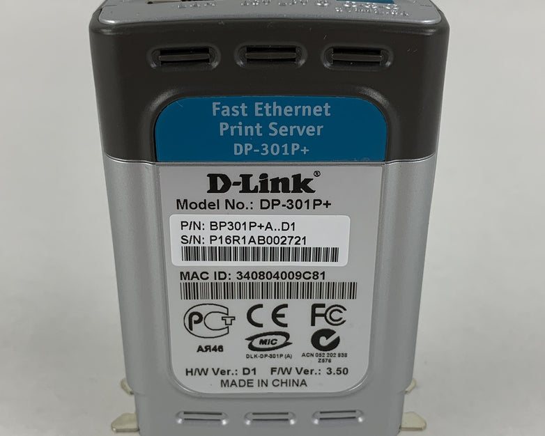 D-Link DP-301P+ Express EtherNetwork Fast Ethernet Print Server
