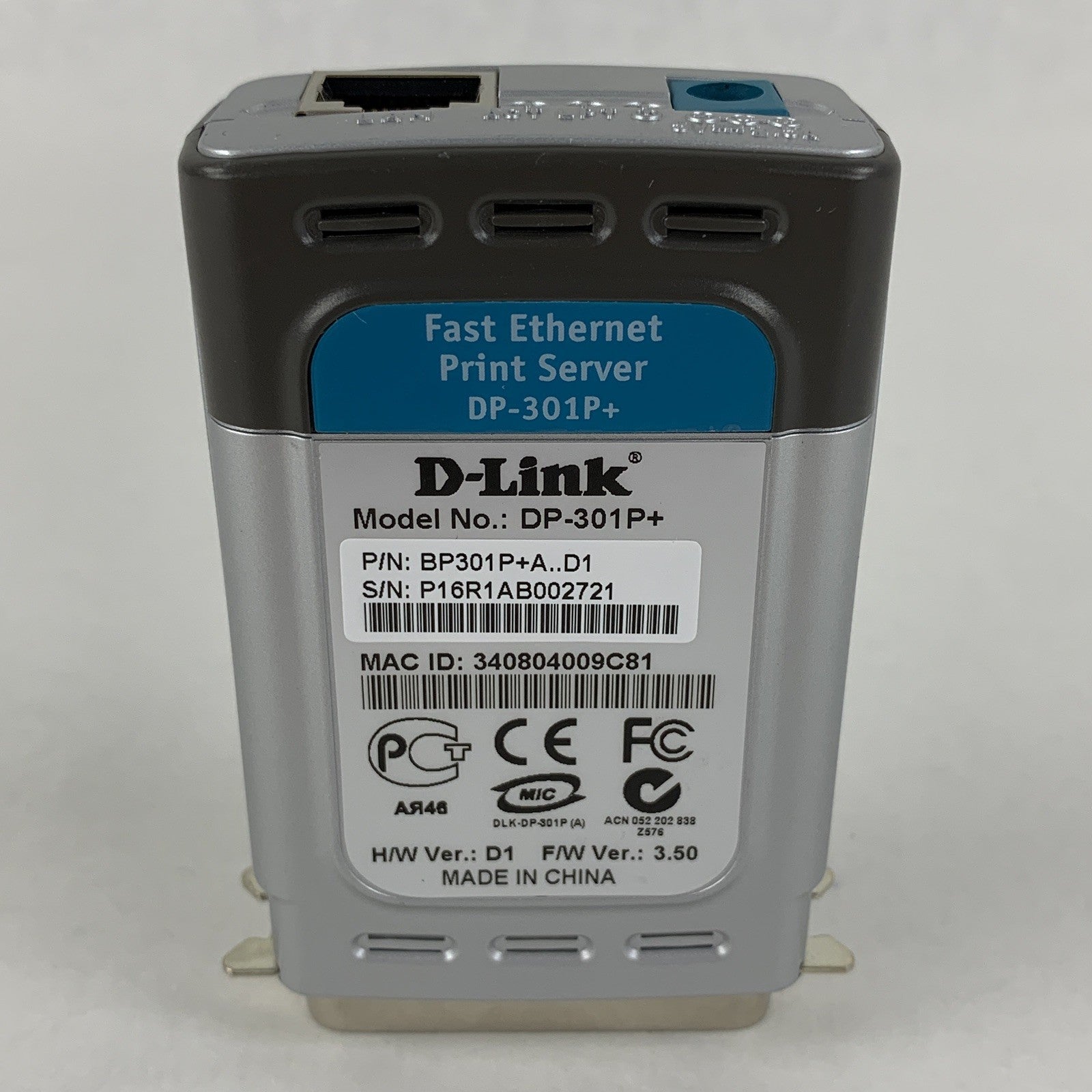 D-Link DP-301P+ Express EtherNetwork Fast Ethernet Print Server