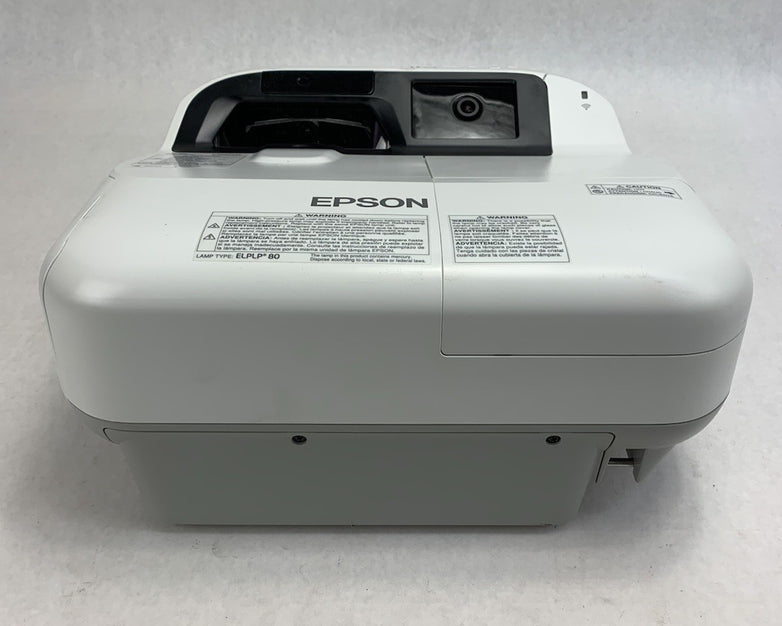 Epson BrightLink 595Wi H599A LCD Projector 2993 Lamp Hours - No Remote Loud Fan