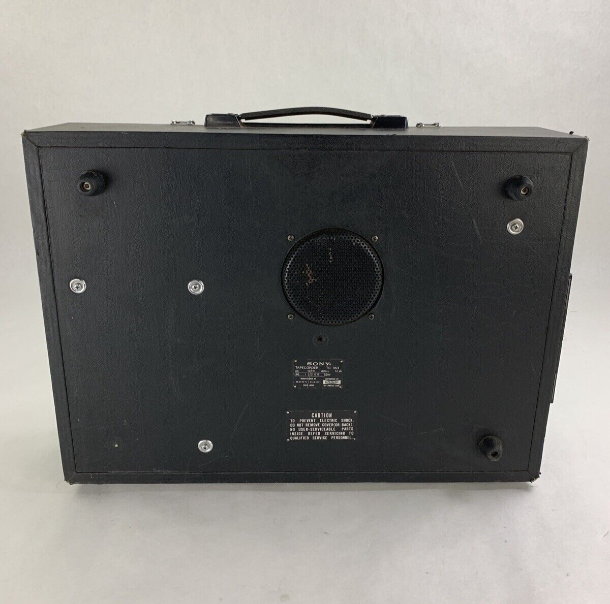 Sony TC-353 Three Head Stereo Tape Recorder for Parts and Repair Powers On