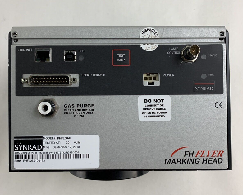Synrad FHFL50-U FH Flyer 2-Way Scan Marking Head Laser Gauging Parts and Repair