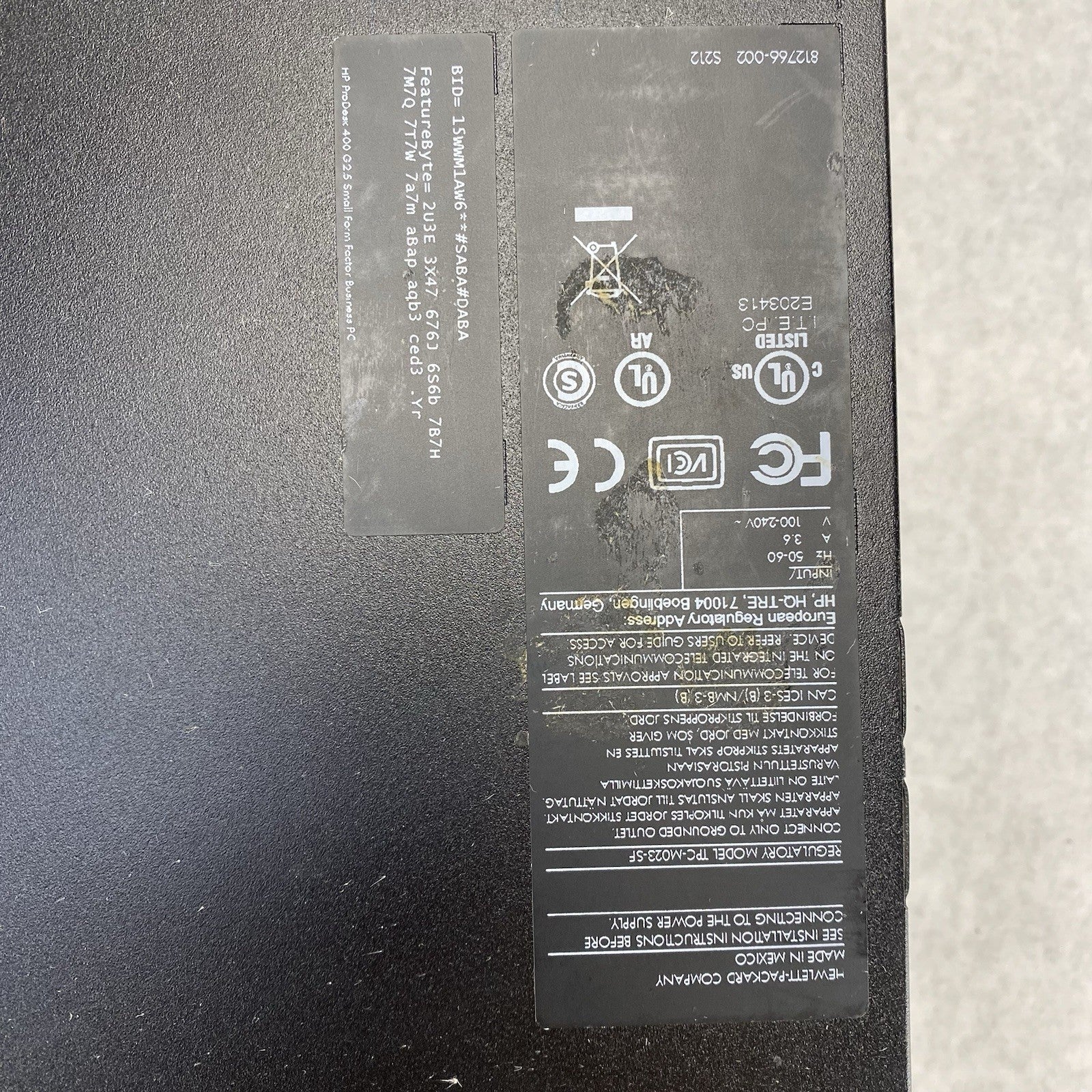 HP ProDesk 400 G2.5 SFF Intel Core i5-4590s 3GHz 8GB RAM No HDD No OS