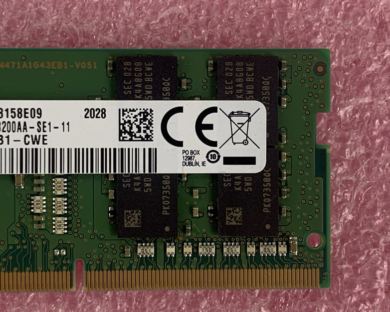 Samsung M471A2K43DB1-CWE 16 GB 2Rx8 PC4-3200AA Laptop Memory RAM