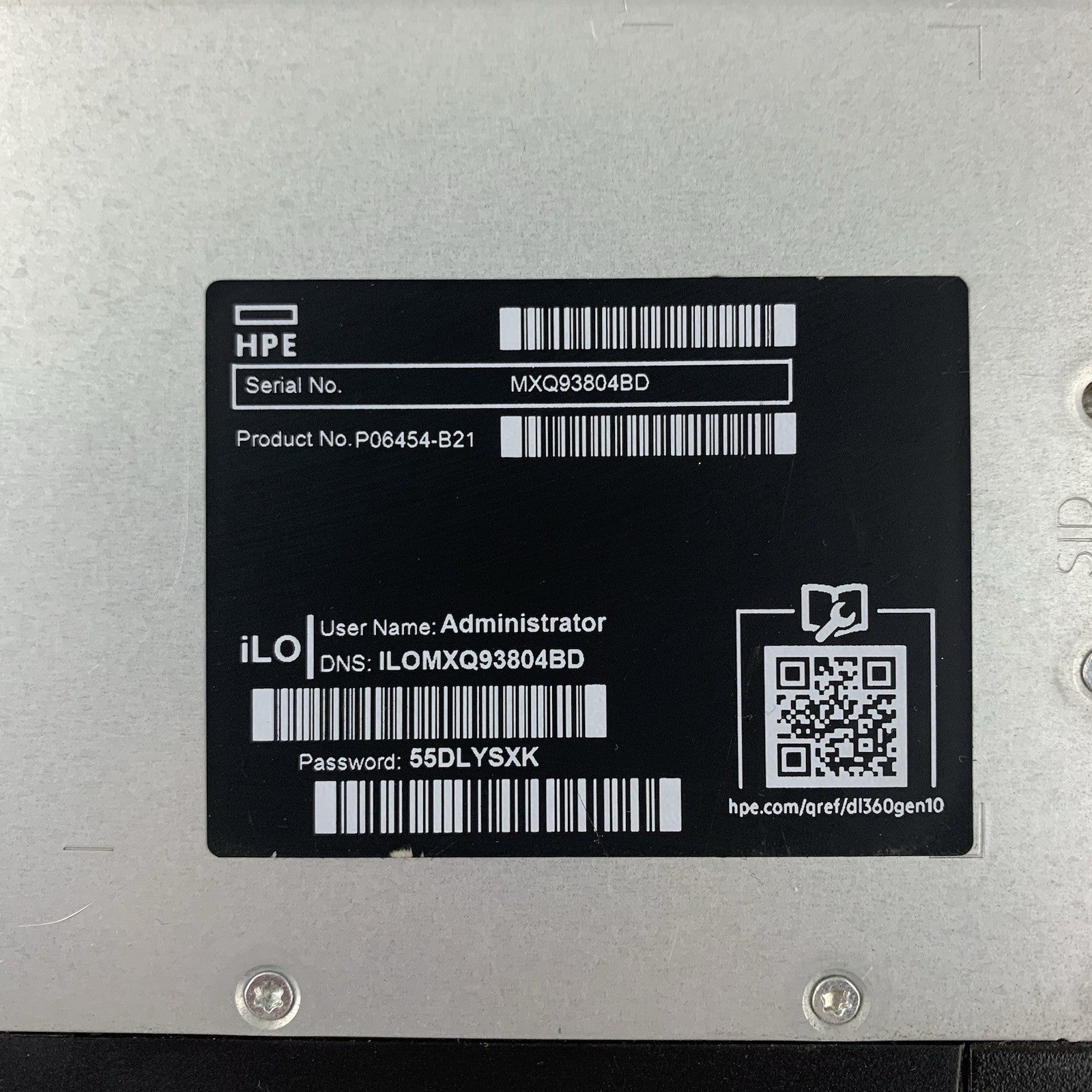 HP Proliant DL360 Gen 10 Barebones Server Chassis No MB No Ram No CPU No PSU12