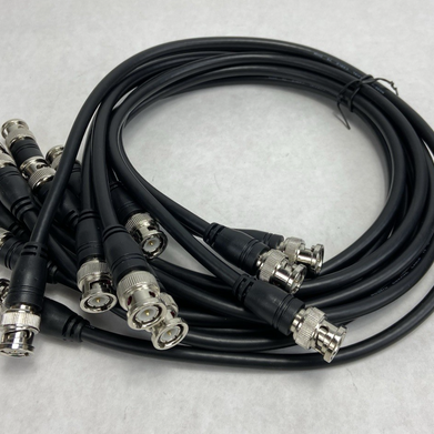 BNC Male to BNC Male RG59/U Coaxial Cable 75 OHM 24" - Open Box - Set of 8