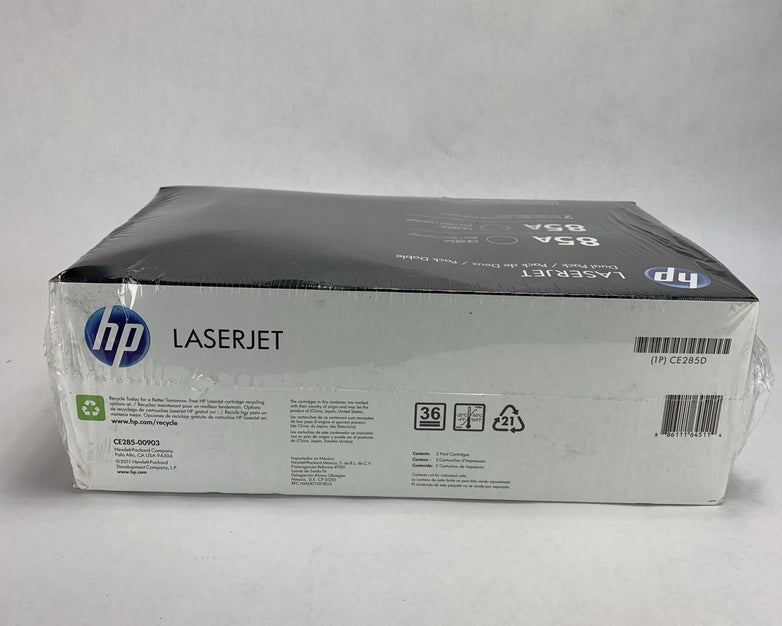 HP Laserjet 85A CE285A Black Toner Cartridges for Laserjet Pro P1102 - Two Pack