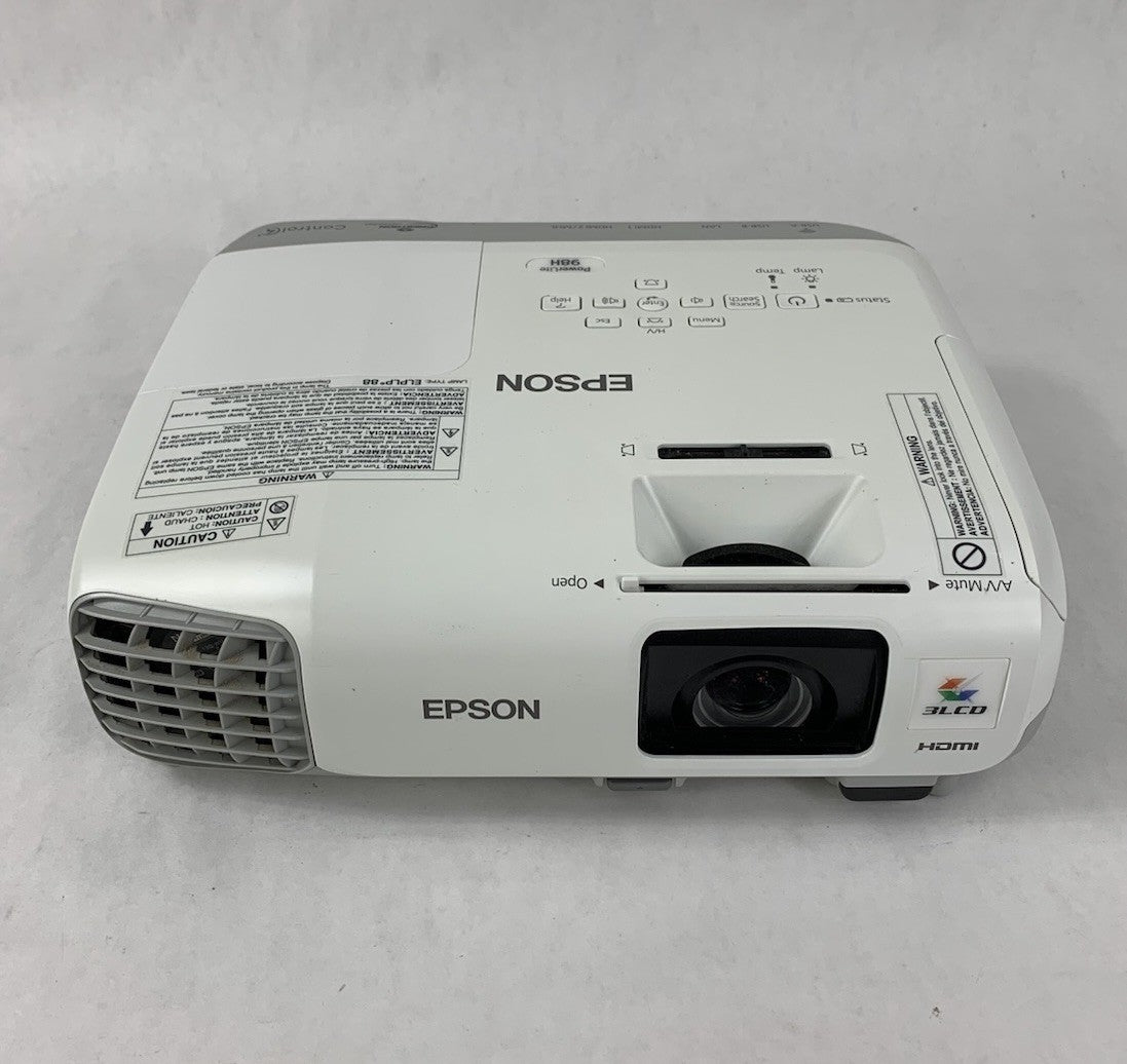 Epson PowerLite 98H H687A LCD Lamp Projector 4768 Lamp Hours - No Remote1