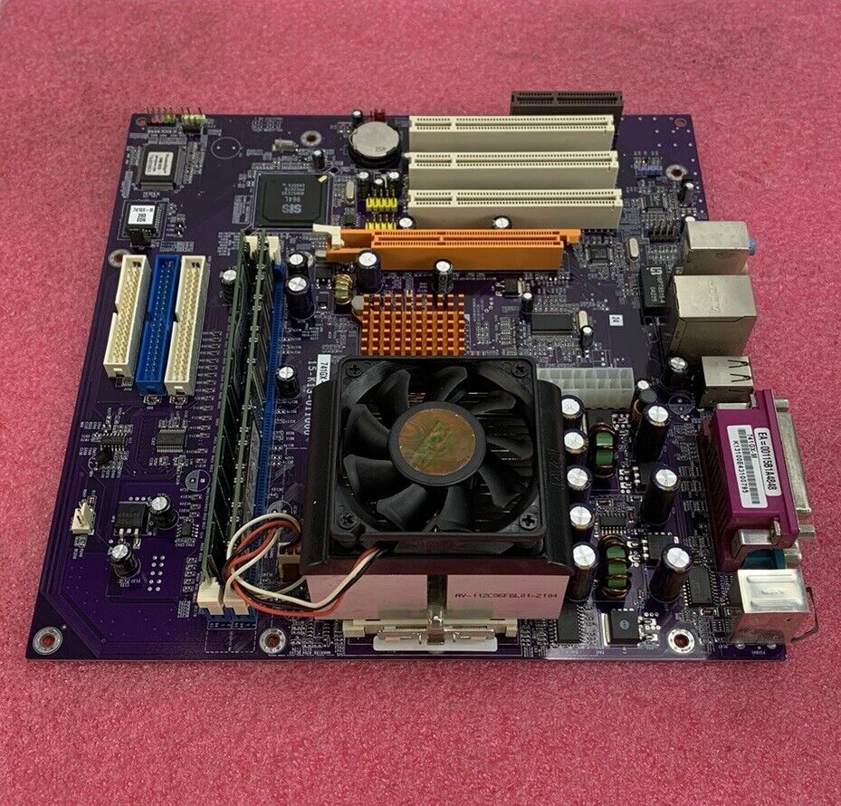 SIS SIS-741GX-M Motherboard AMD Sempron 2400+ 1.66GHz 640MB RAM w/Shield