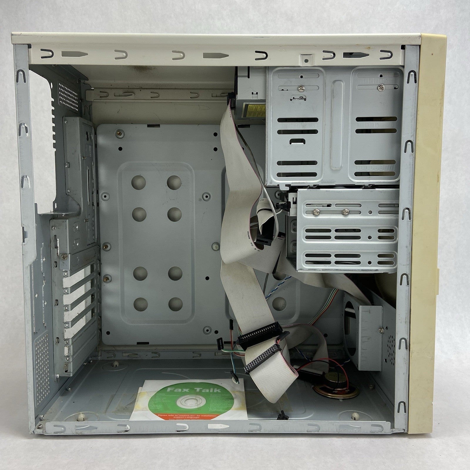 Unbranded ATX Mid Tower Computer Case Beige Bare Bones No Power Supply8