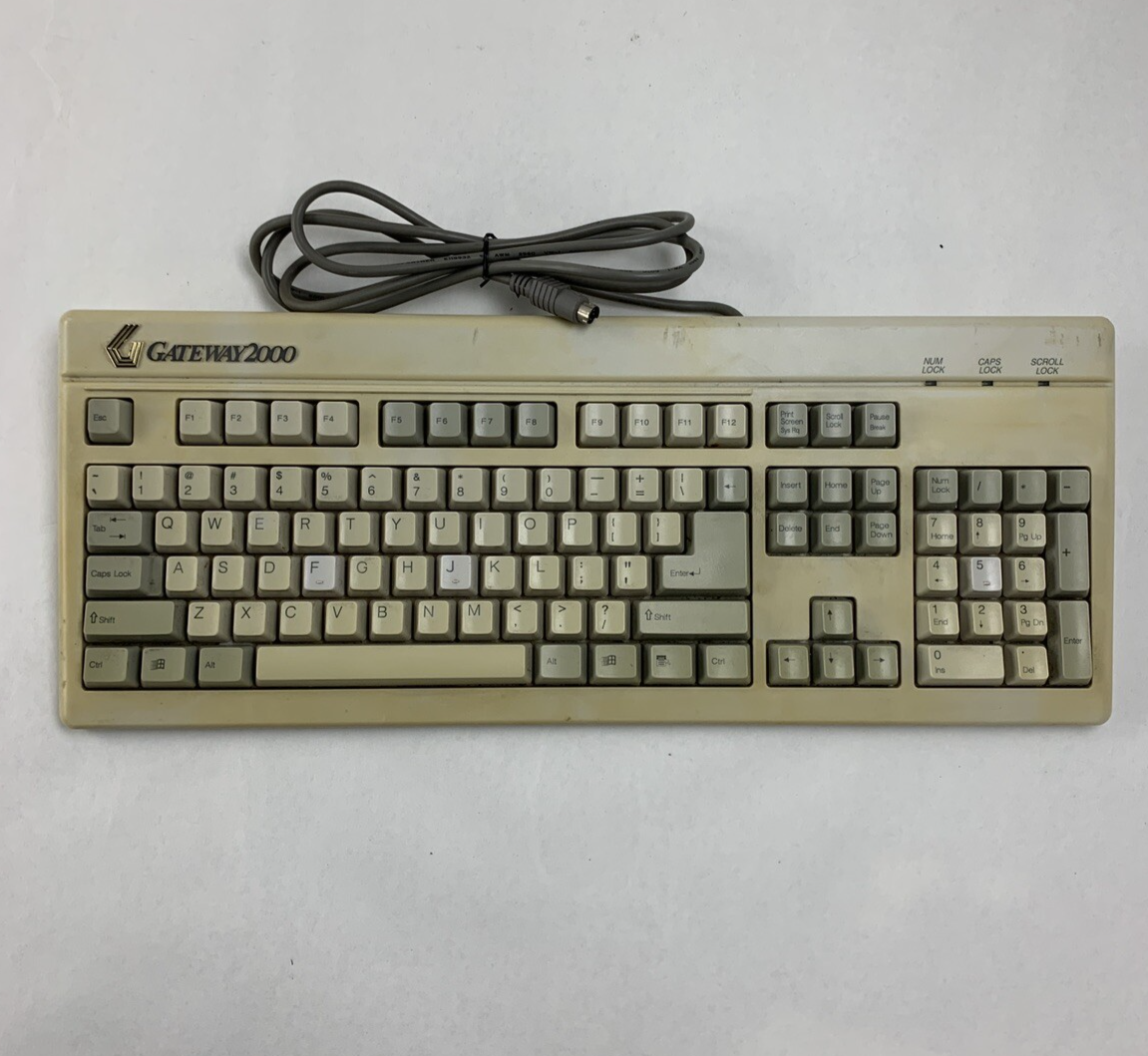 Gateway 2000 219600X-XX-XXX Vintage Keyboard  Tested