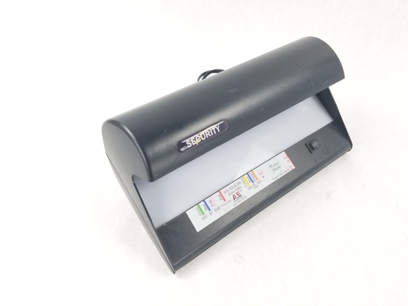 A&E Products Series 2004 Counterfit Bill Checker UV and White light