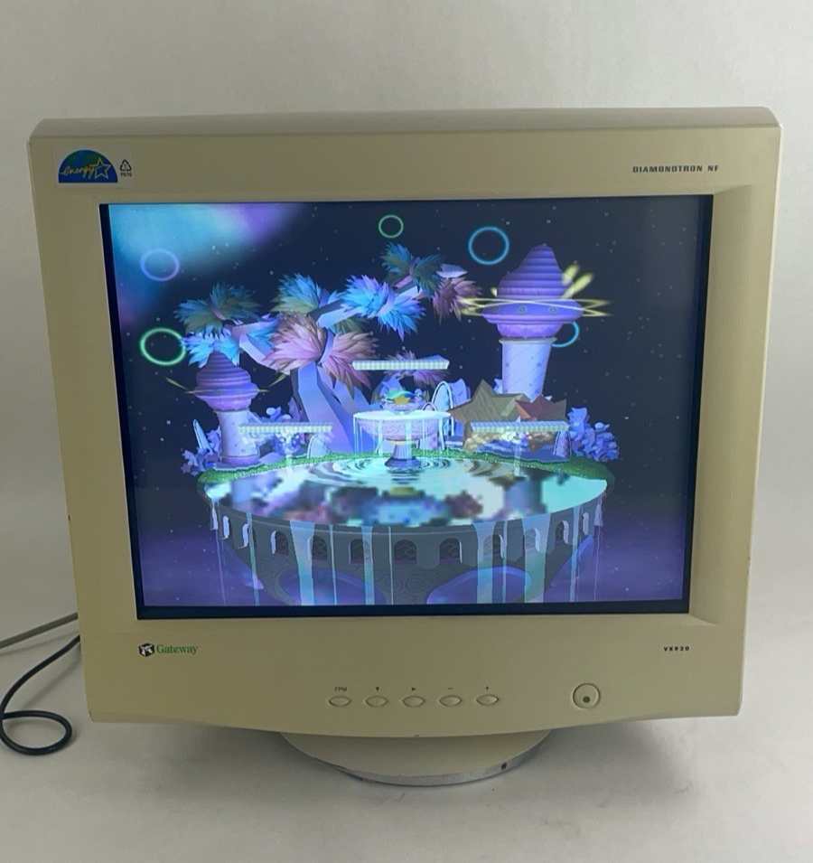 Gateway VX920 Diamondtron NF 17" Flatscreen CRT Monitor 1600x1200 85Hz1