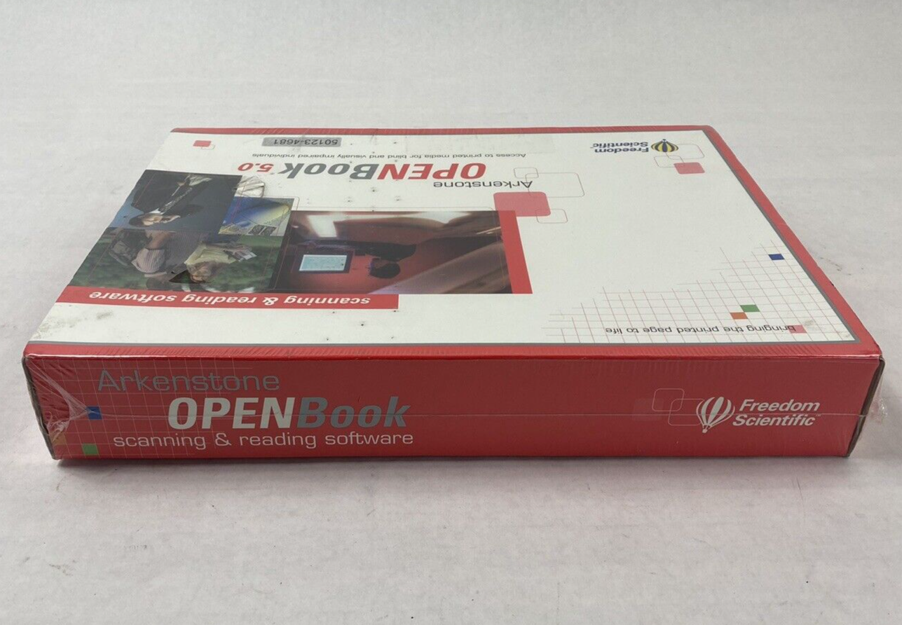 Freedom Scientific Open Book 5.0 PC Blind Scanning and Reading Software Sealed