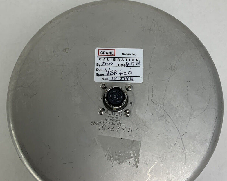 Crane Nuclear Calibration Polar Ware 4000B 100ML 300 Series PT02E-10-6S Untested