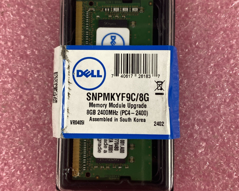Dell SNPMKYF9C/8G 8GB 2400MHz PC4  Memory Upgrade Laptop Memory Ram
