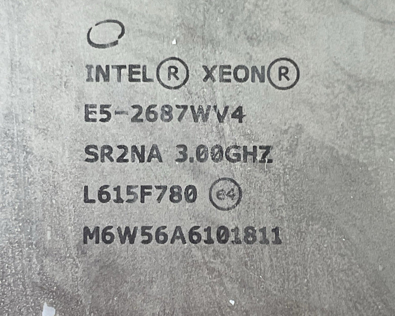 Intel Xenon E5-2687WV4 3.0 GHz 12-CORE SR2NA Lot of 2
