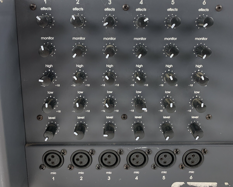 Biamp Advantage 7/250 Biamp Powered Mixer Level Controls Scratch Parts Or Repair