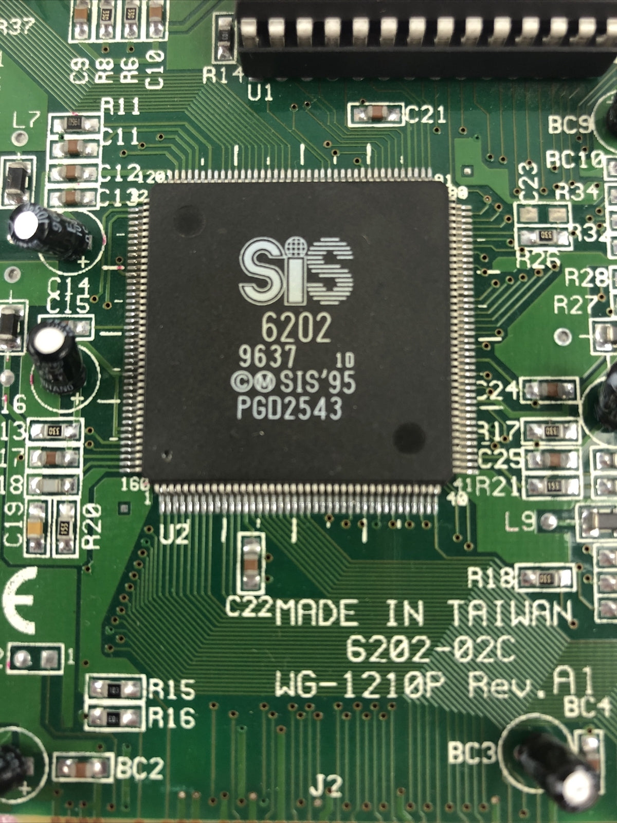 Silicon Integrated 6202-02C WG-1210P Rev.A1 VGA Video Card