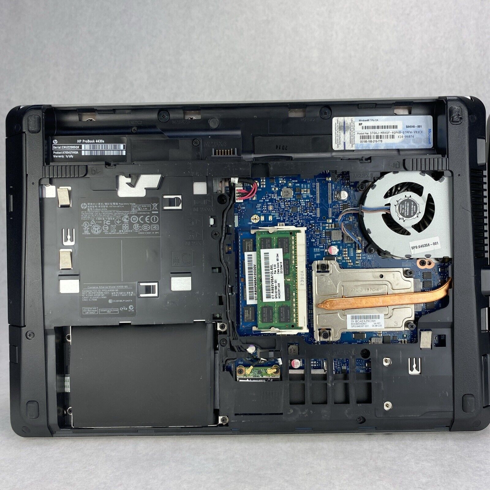 HP ProBook 4430s 14'' Intel Core i5-2450M 2.5GHz 8GB RAM No Battery HDD Lot of 2