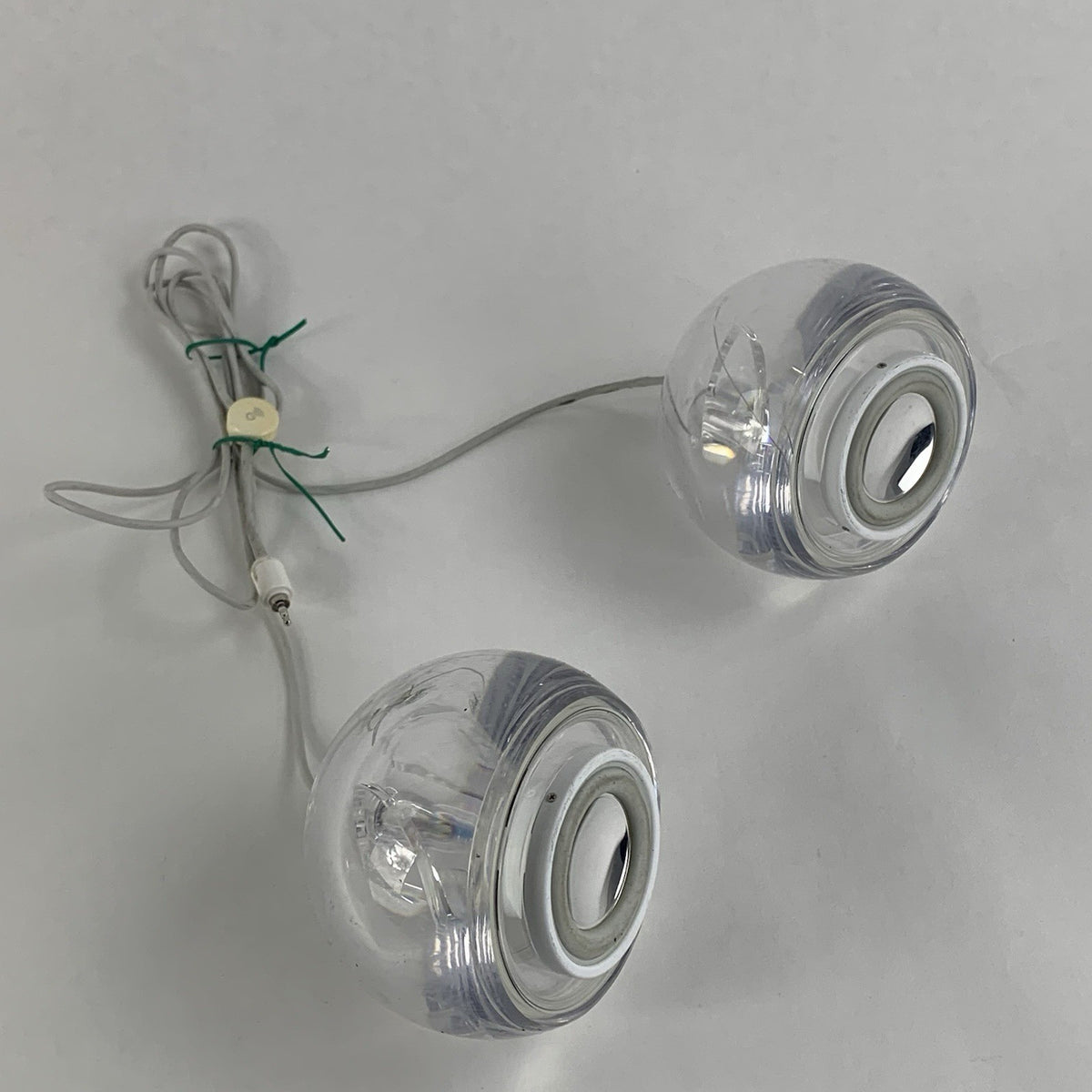 Vintage Apple 6531 Clear Sphere Pro Speakers - Untested0