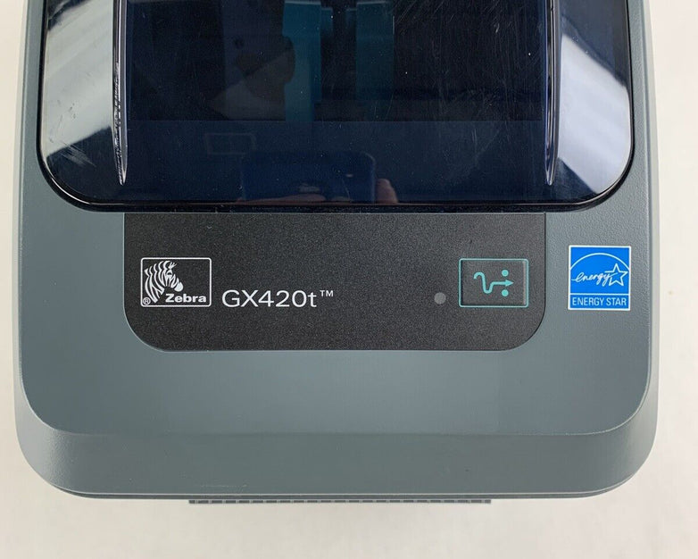 Zebra GX420T Direct Thermal Label Printer Aging Print Head Missing Roller Parts