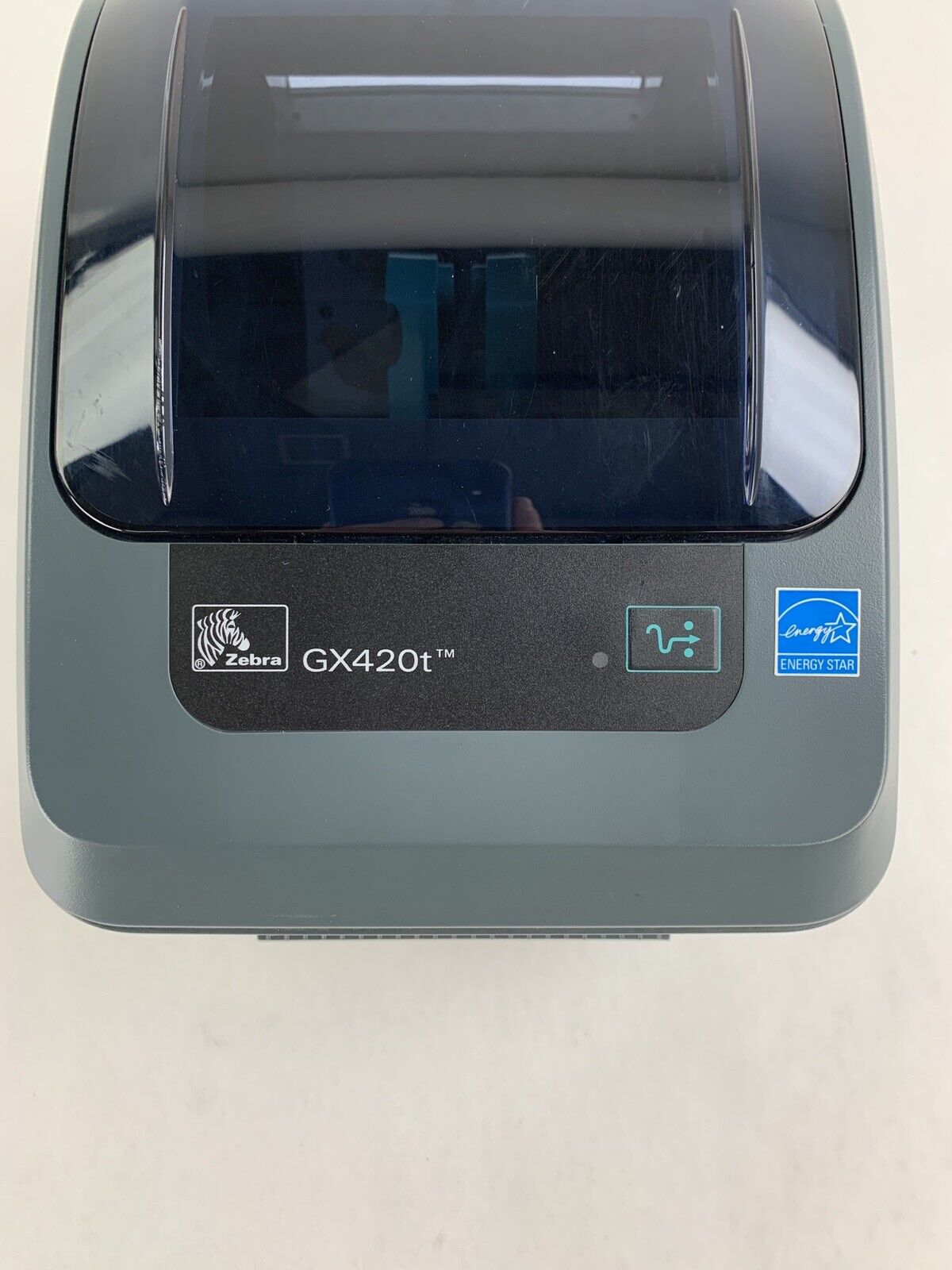 Zebra GX420T Direct Thermal Label Printer Aging Print Head Missing Roller Parts
