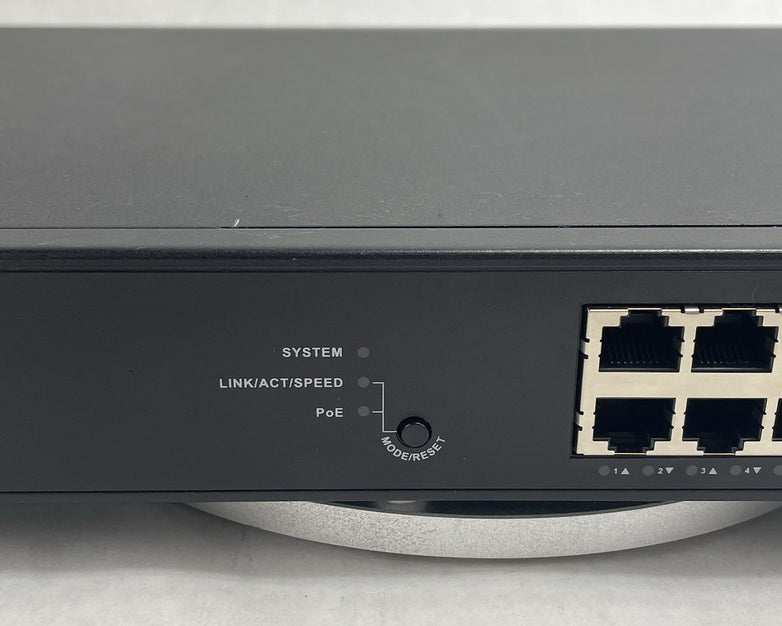 Lantronix SM24TAT2SA-VT 24-Port Managed Gigabit Ethernet PoE+ Tested & Reset