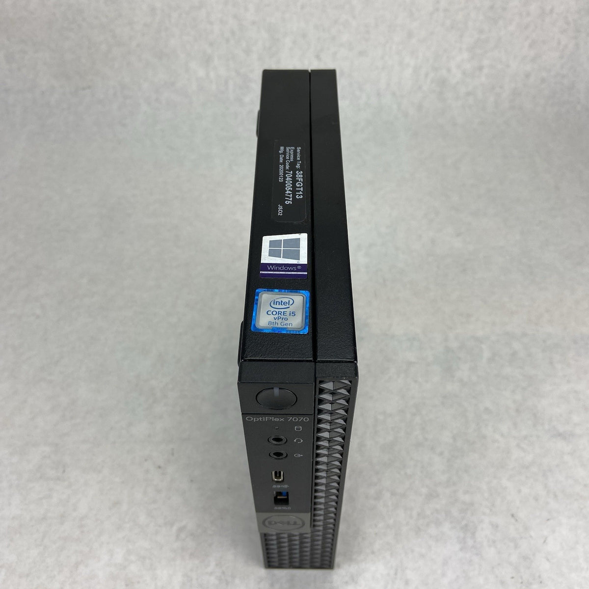 Dell Optiplex 7070 Micro Intel Core i5-8600 3.1GHz 8GBR AM No AC/HDD/OS2