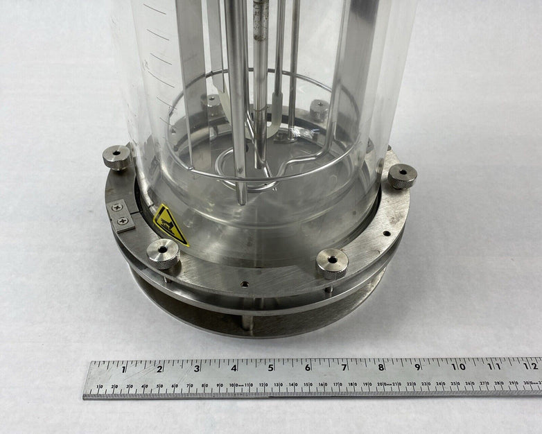 Eppendorf G-1395-13  3L Liter Glass Jacketed Vessel Bioreactor