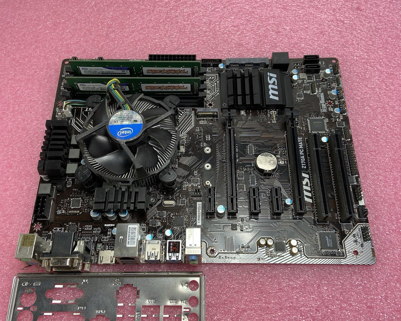 MSI MS-7971 Motherboard Intel Core i5-6600K 3.5GHz 8GB RAM w/Shield